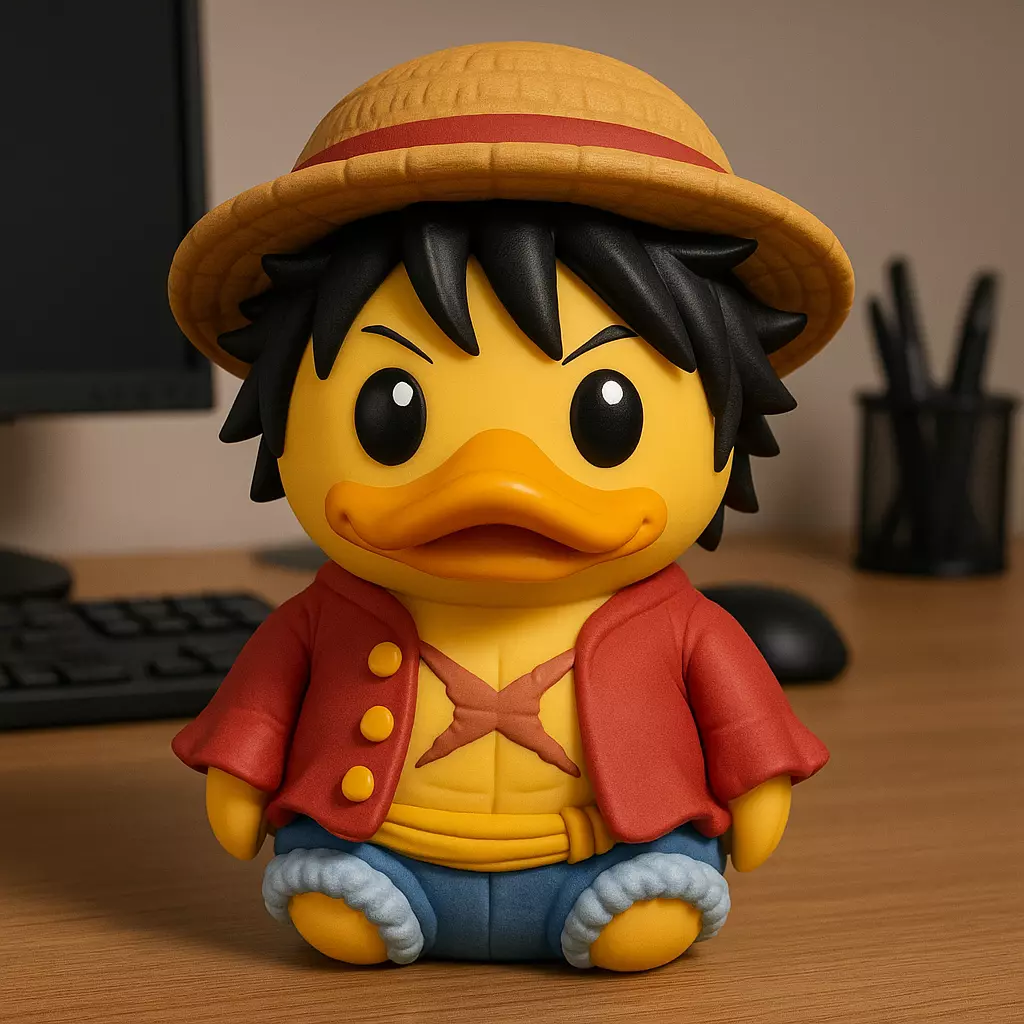 Rubber Duck - Luffy One Piece - 3d print 3D print model_0