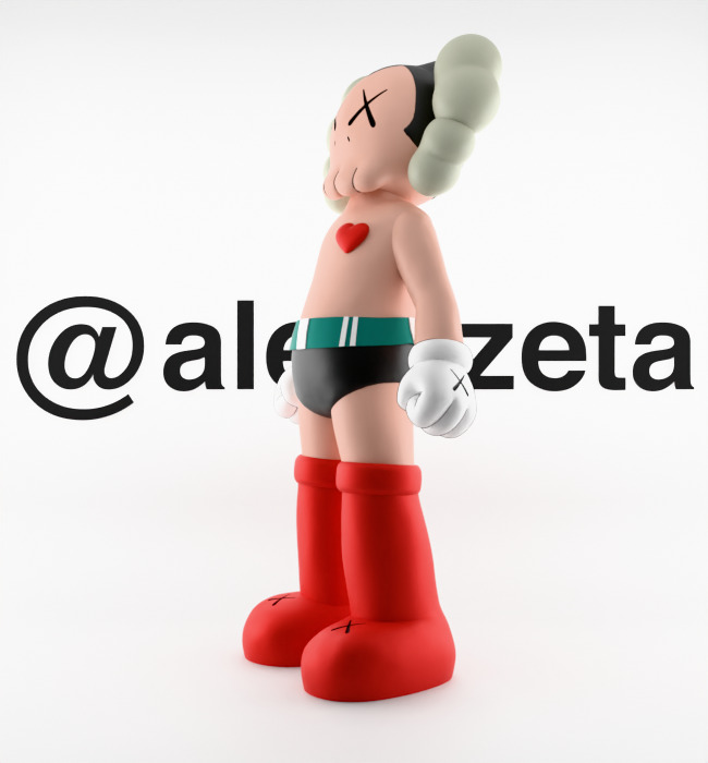 Kaws Astroboy Rise for Print 3D print model_7