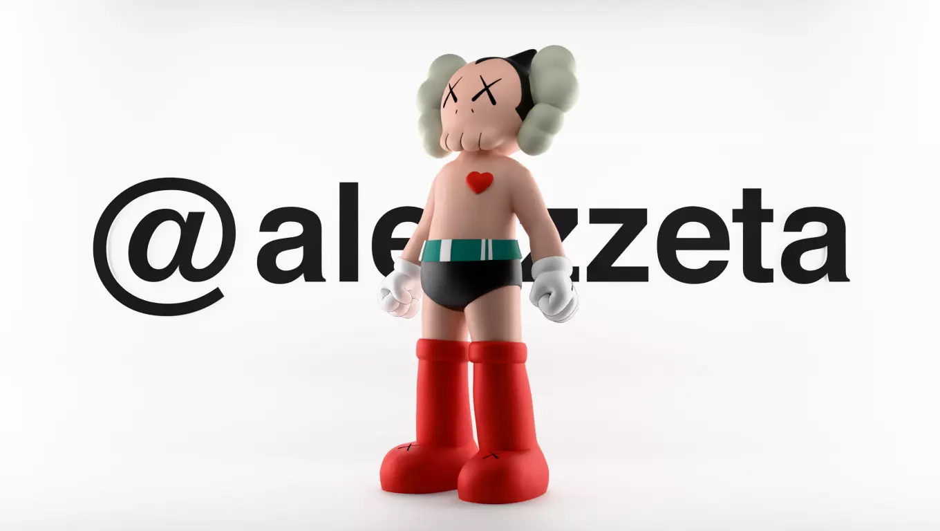 Kaws Astroboy Rise for Print 3D print model_0