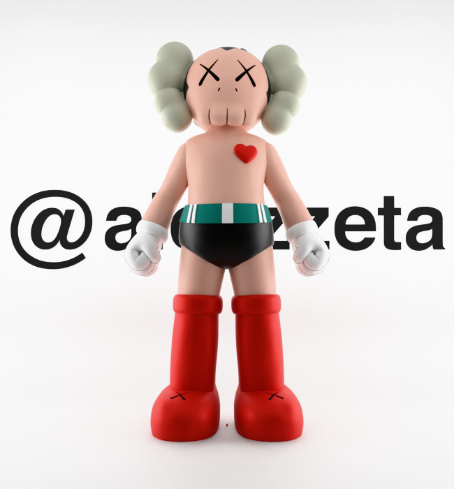 Kaws Astroboy Rise for Print 3D print model_1