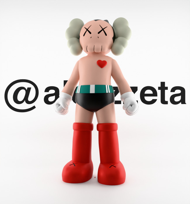 Kaws Astroboy Rise for Print 3D print model_2
