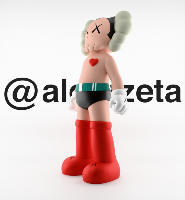 Kaws Astroboy Rise for Print 3D print model_6