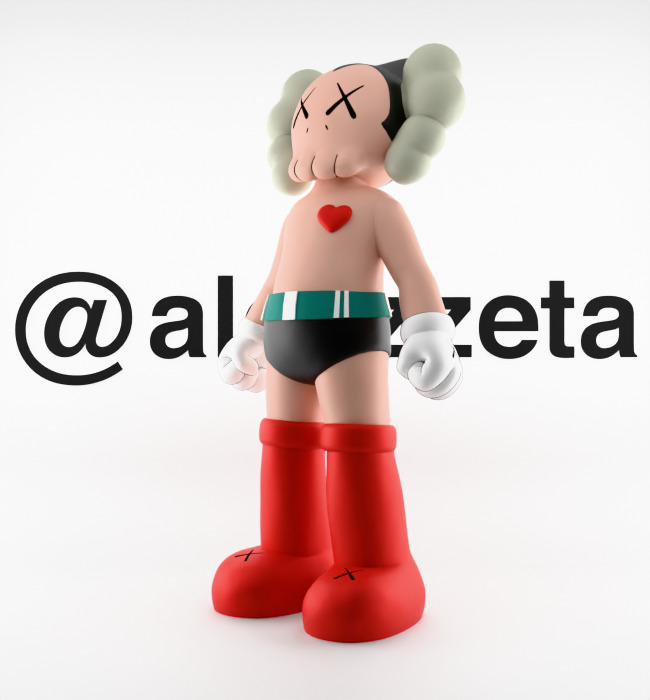 Kaws Astroboy Rise for Print 3D print model_5