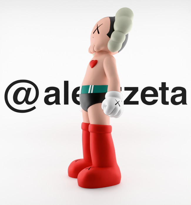 Kaws Astroboy Rise for Print 3D print model_8