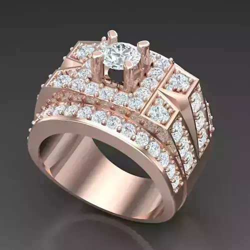 Diamond Accent Men Ring 4MR068