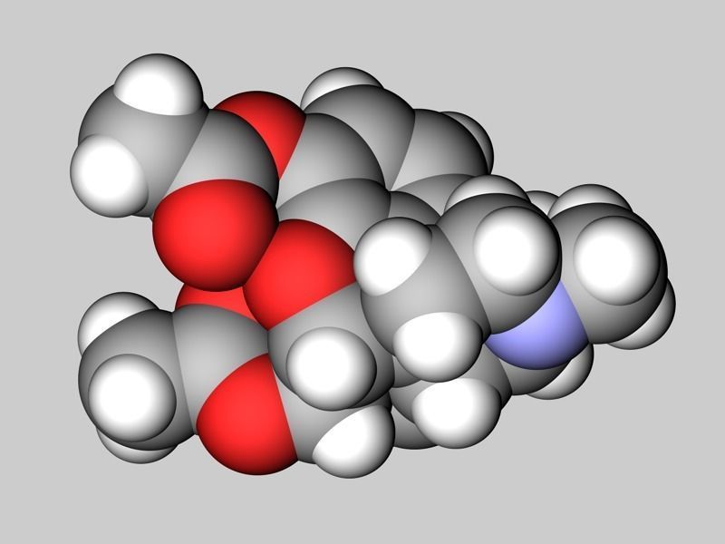Heroin molecule 3D model_4
