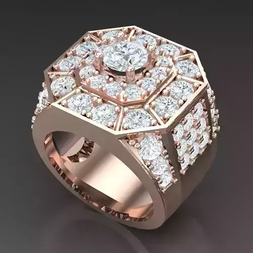 Diamond Accent Men Ring 4MR036