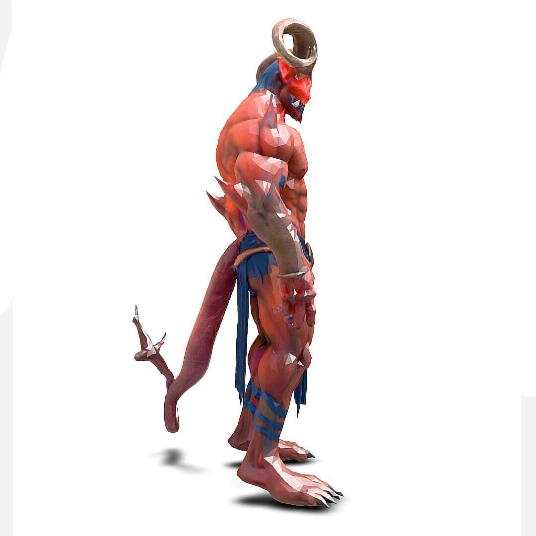 Realistic Demon 3D Character 3D model_3