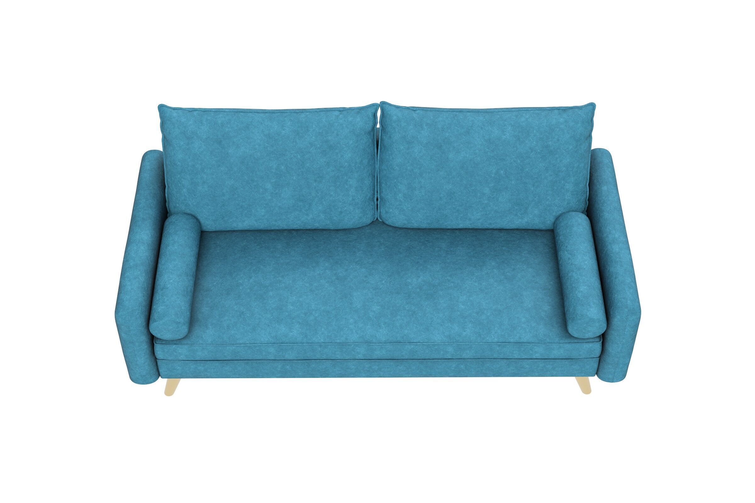 Modern Fabric Sofa Low-poly 3D model_4