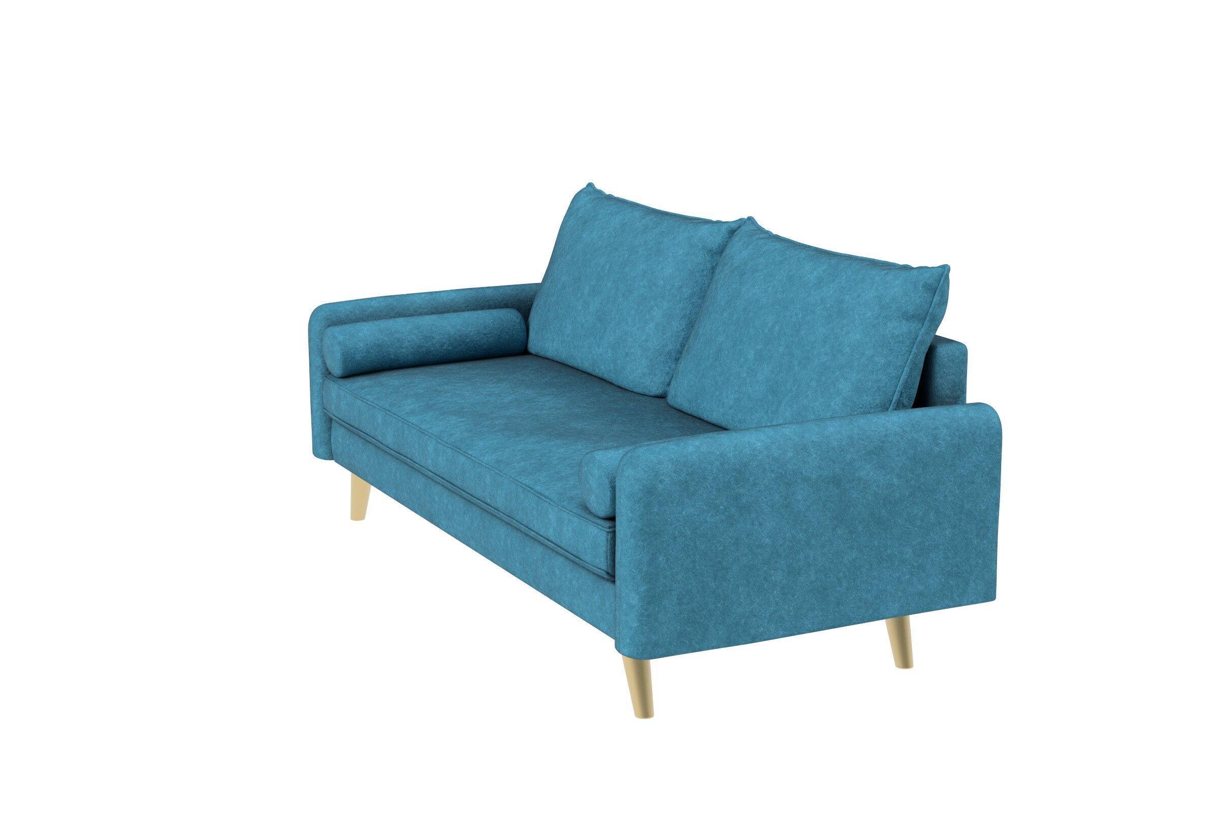 Modern Fabric Sofa Low-poly 3D model_3