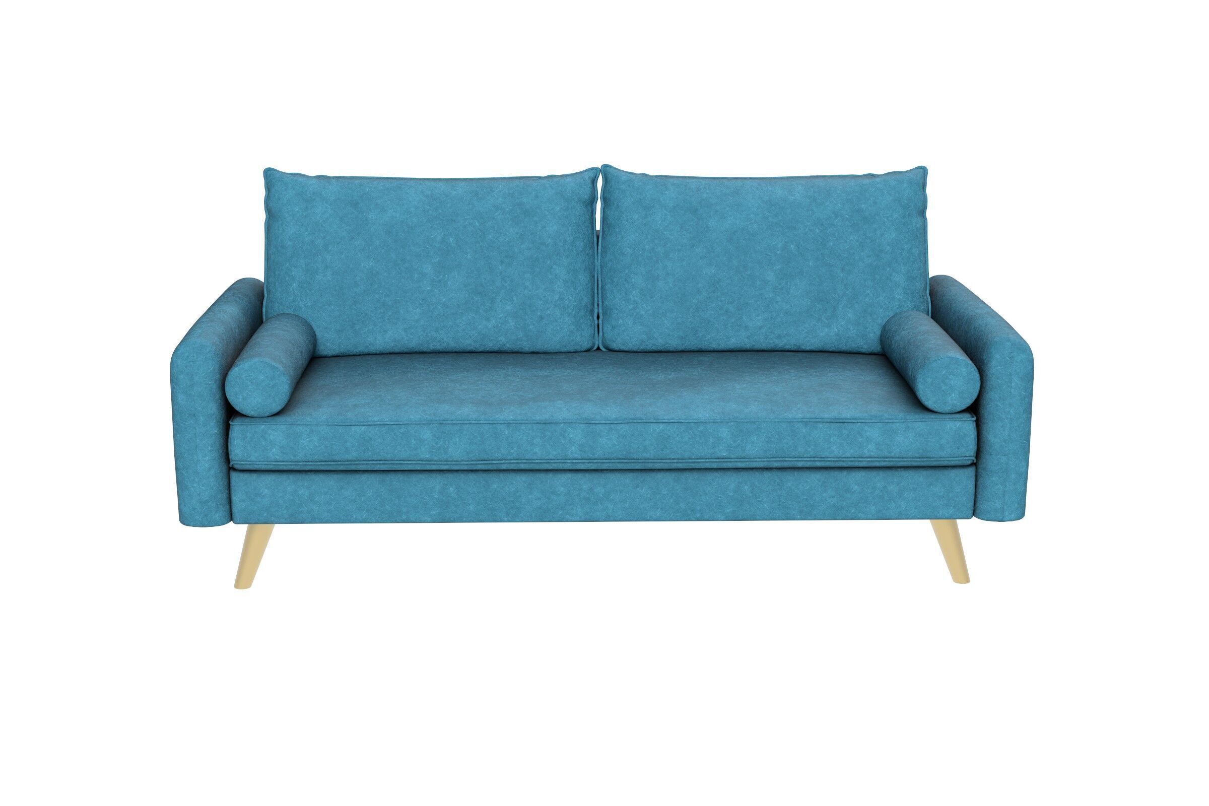Modern Fabric Sofa Low-poly 3D model_1