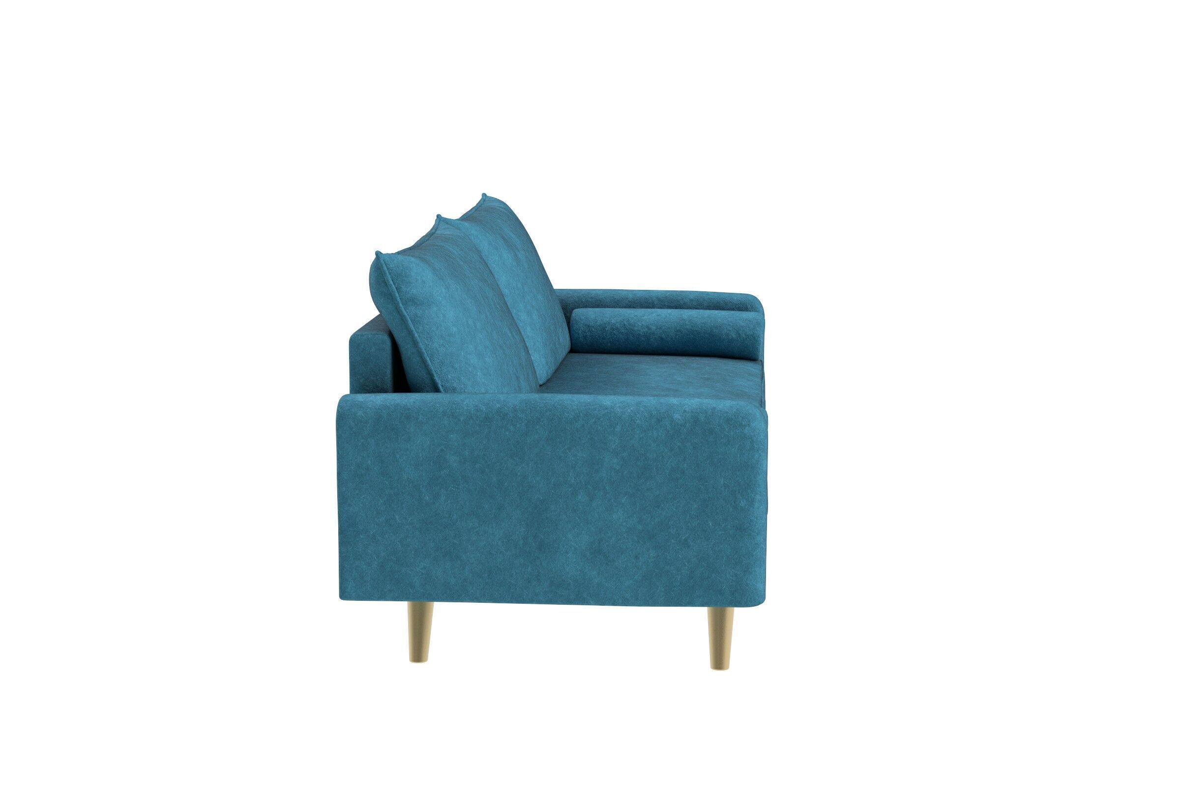 Modern Fabric Sofa Low-poly 3D model_5