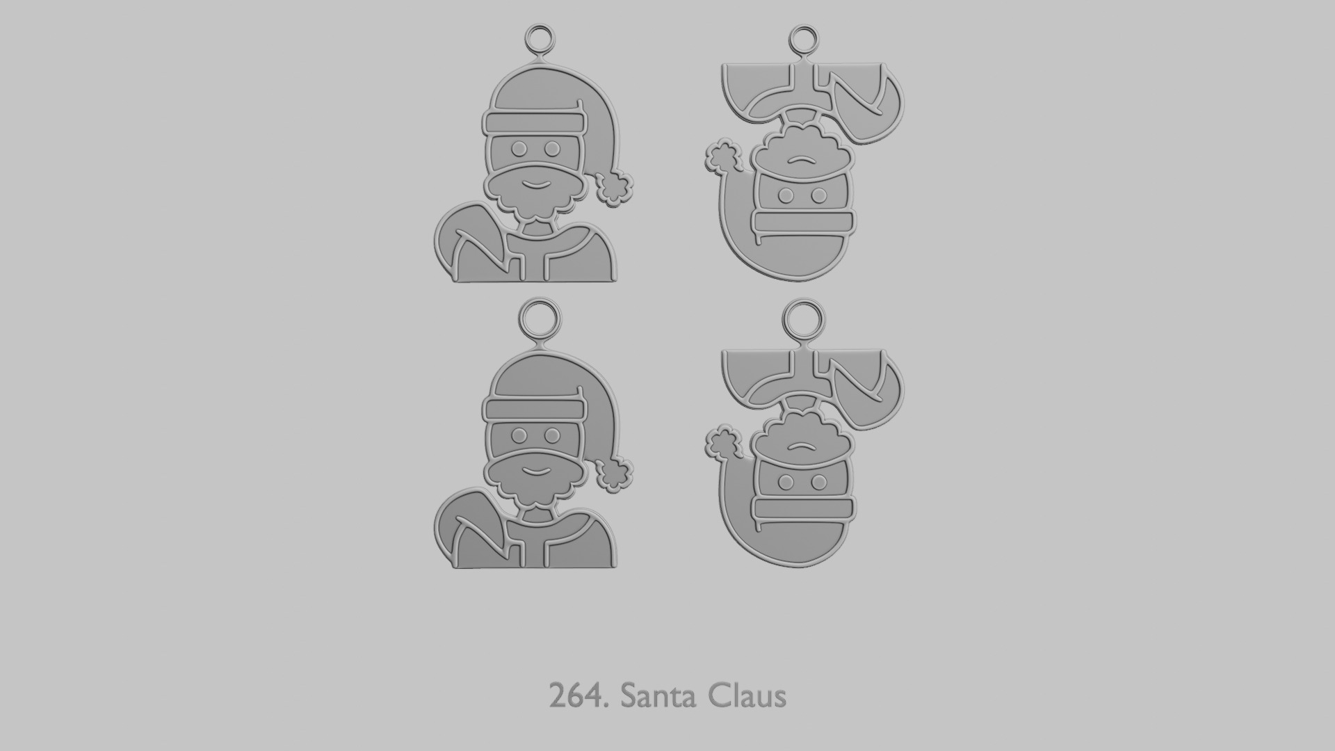 Christmas Cheer Pendant Collection 3D print model_6