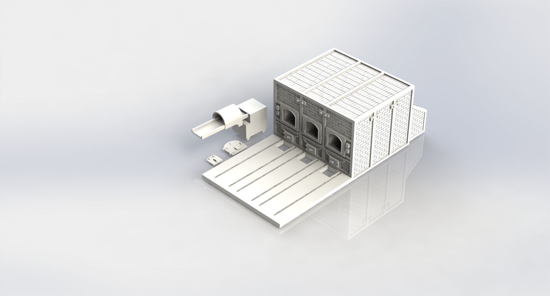 Auschwitz-birkenau Diorama 3D model_9