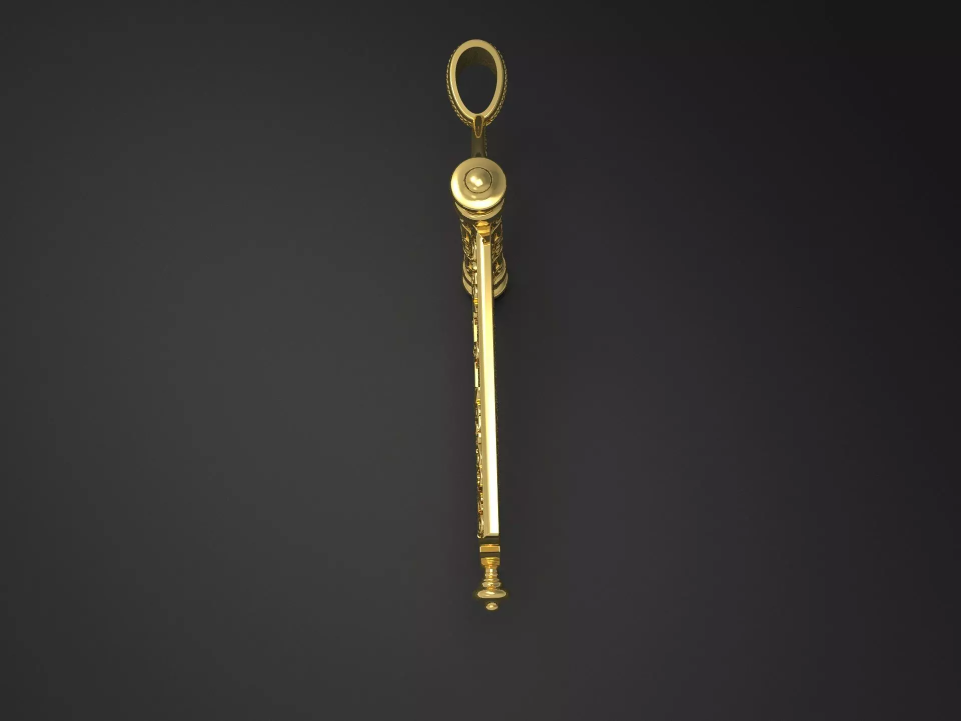 Cross-Pendant Mother of God  3D print model_4