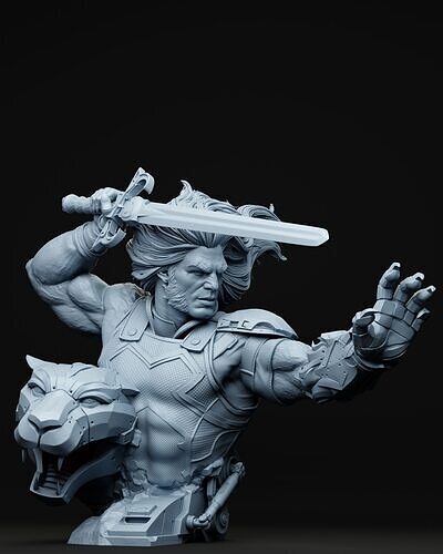 Lion-O Bust ThunderCats - STL 3D print model