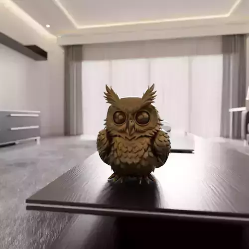 decorative owl  3D print model