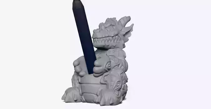 Dragon pencil holder