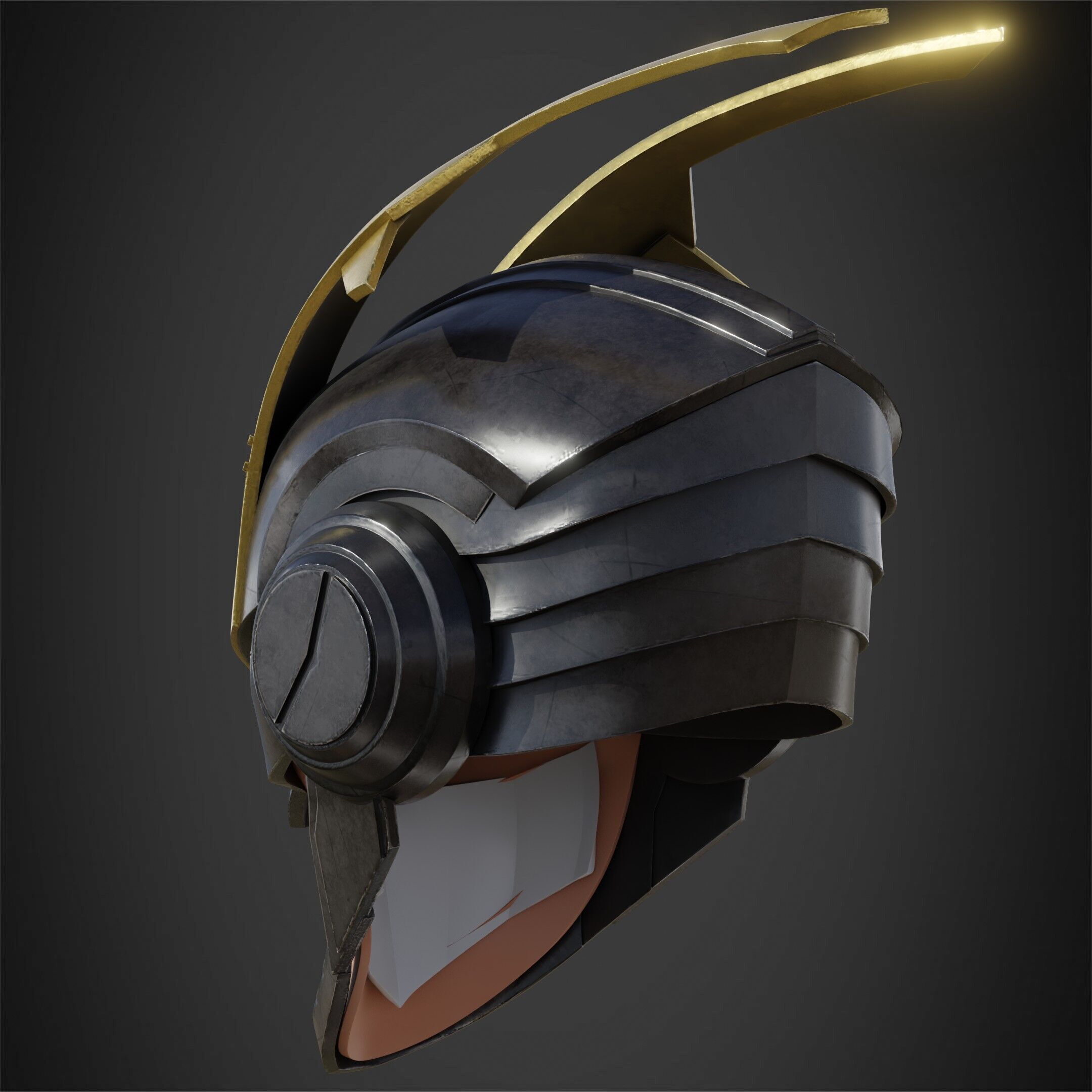 My Hero Academia Armored All Might Helmet for Cosplay 3D print model_6