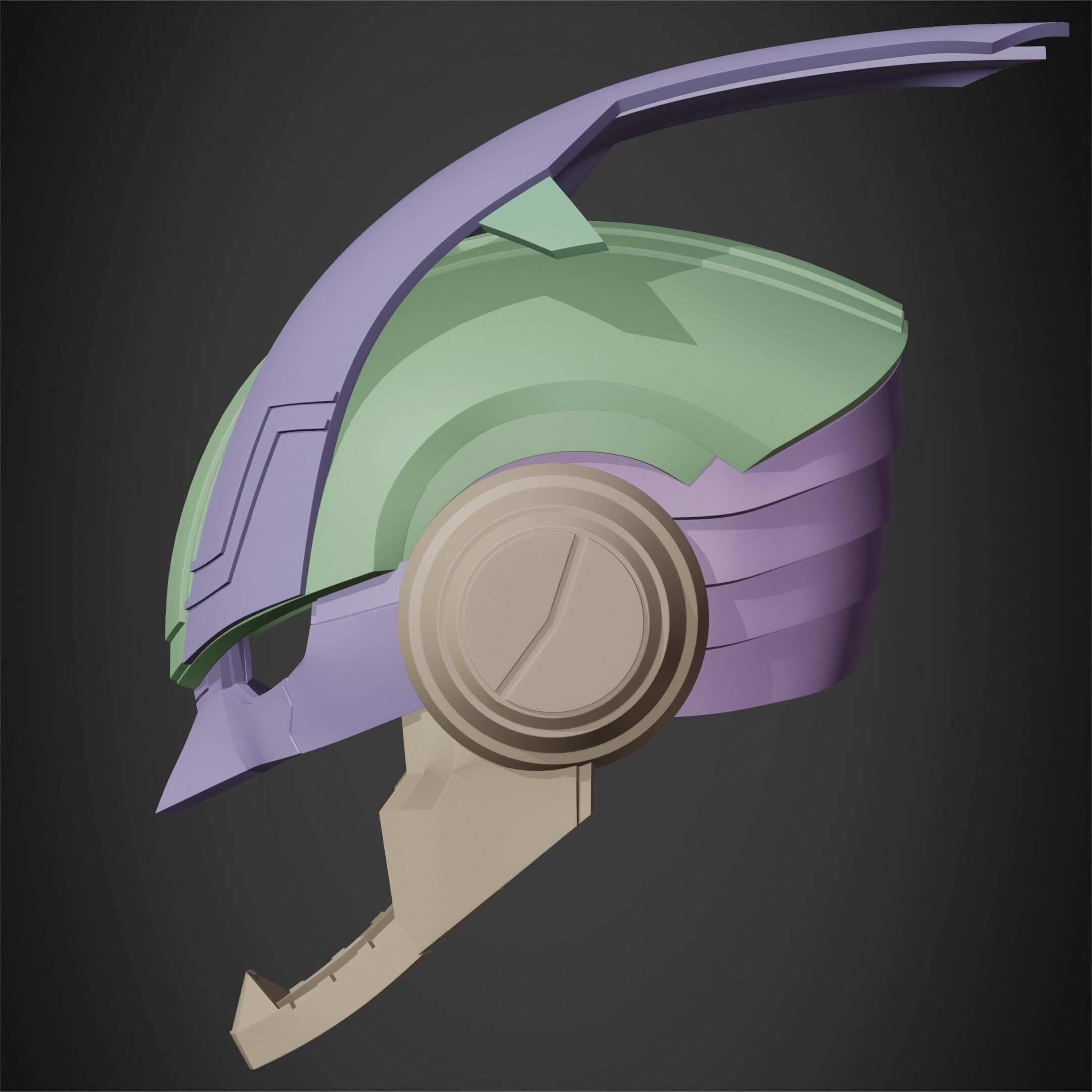 My Hero Academia Armored All Might Helmet for Cosplay 3D print model_22