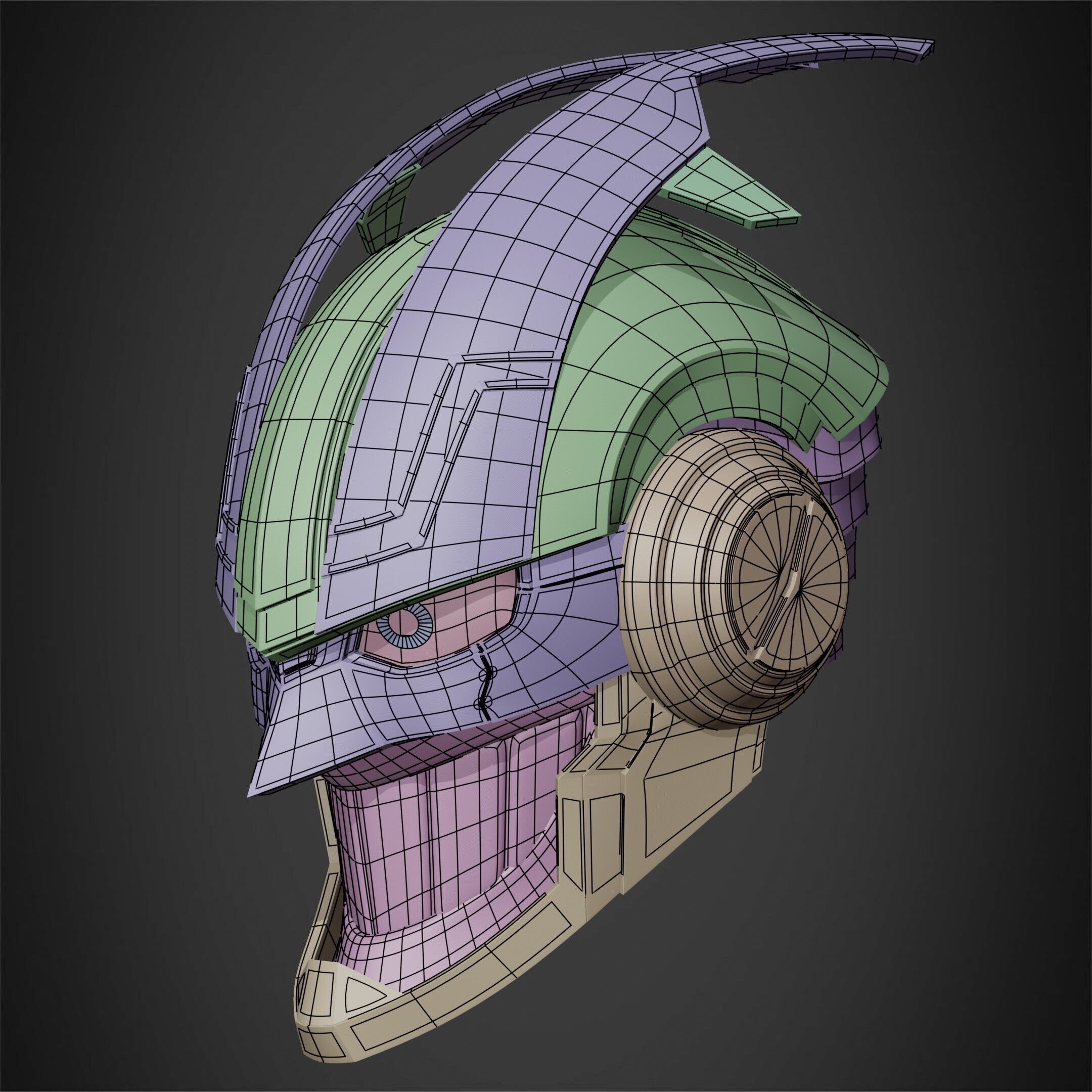 My Hero Academia Armored All Might Helmet for Cosplay 3D print model_21