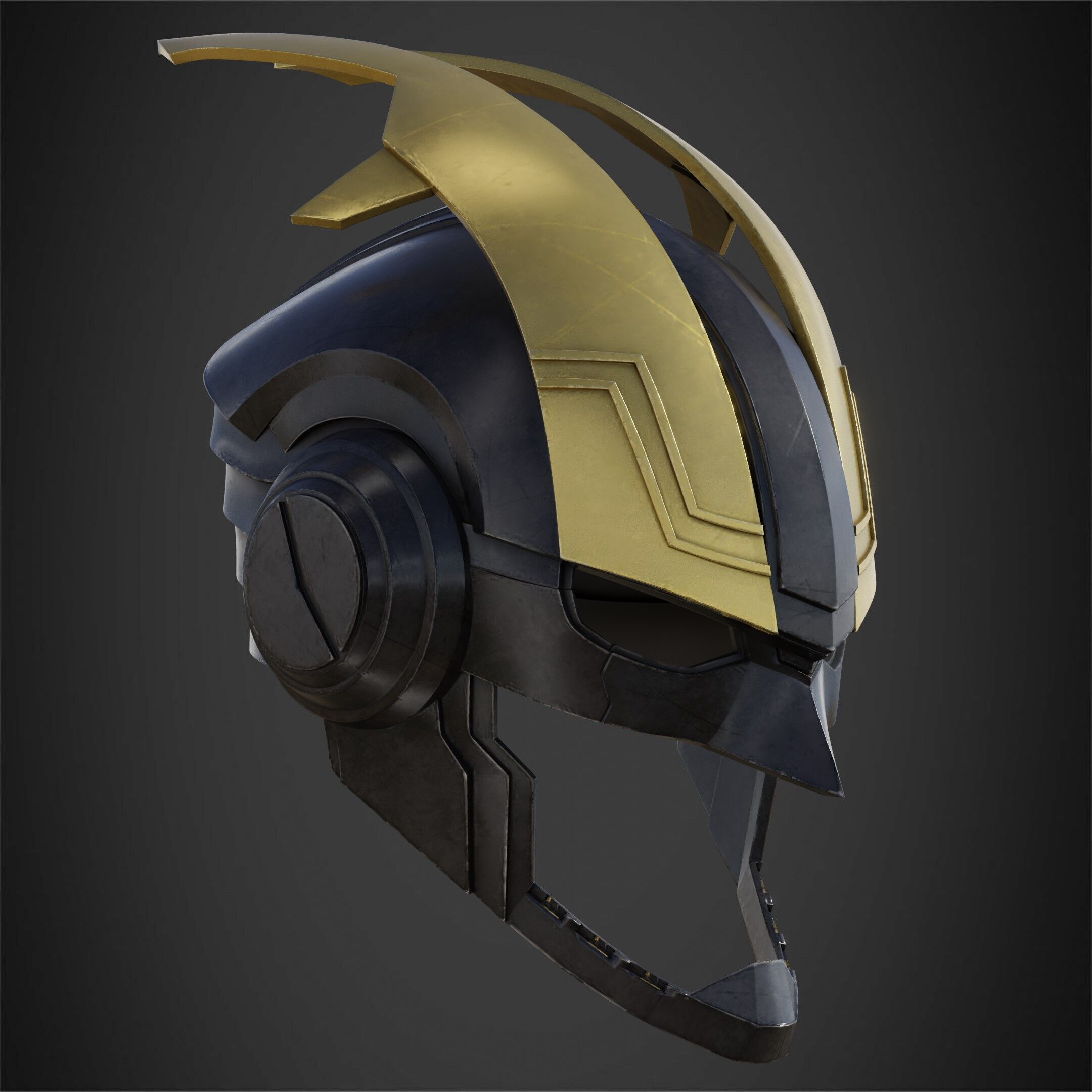 My Hero Academia Armored All Might Helmet for Cosplay 3D print model_13