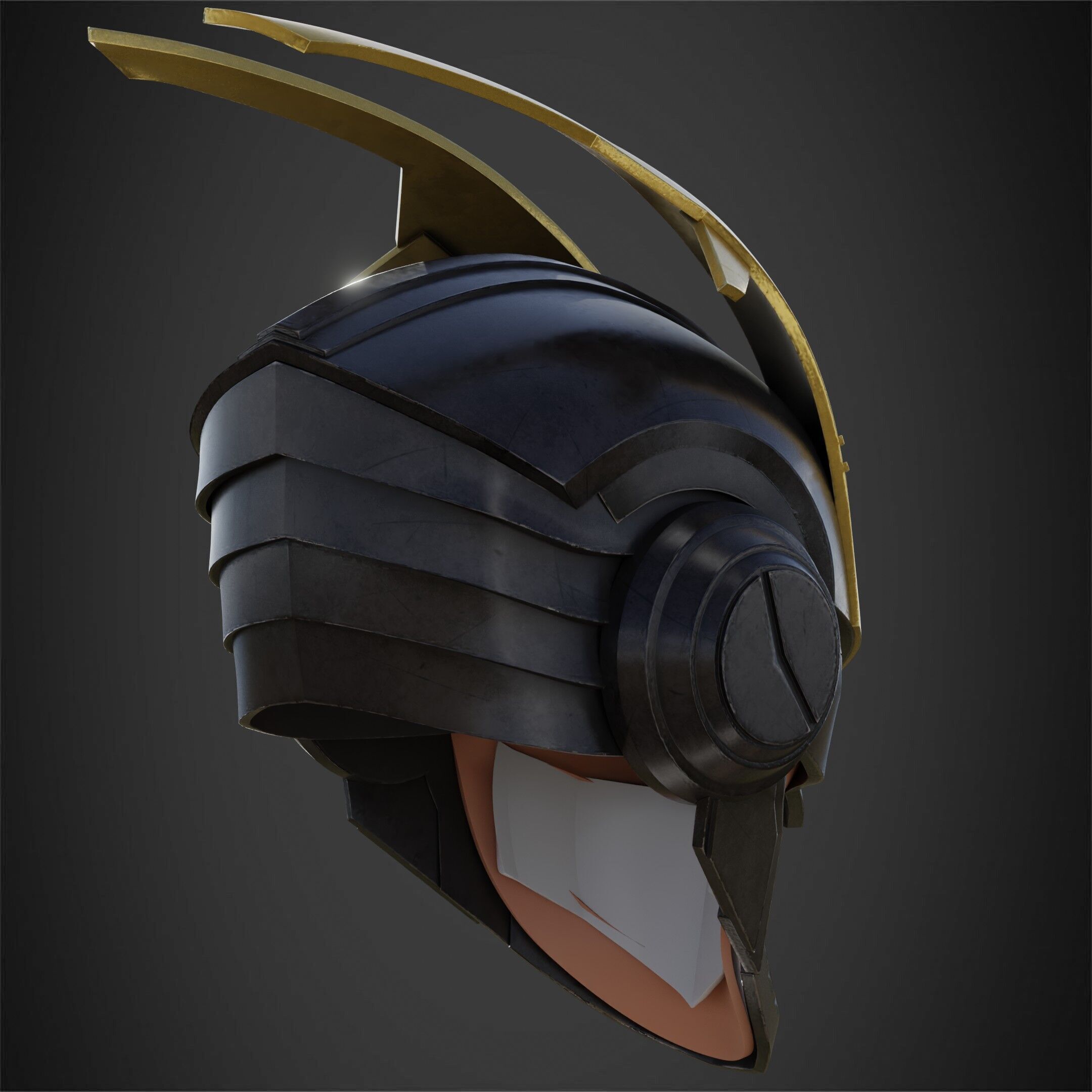 My Hero Academia Armored All Might Helmet for Cosplay 3D print model_8