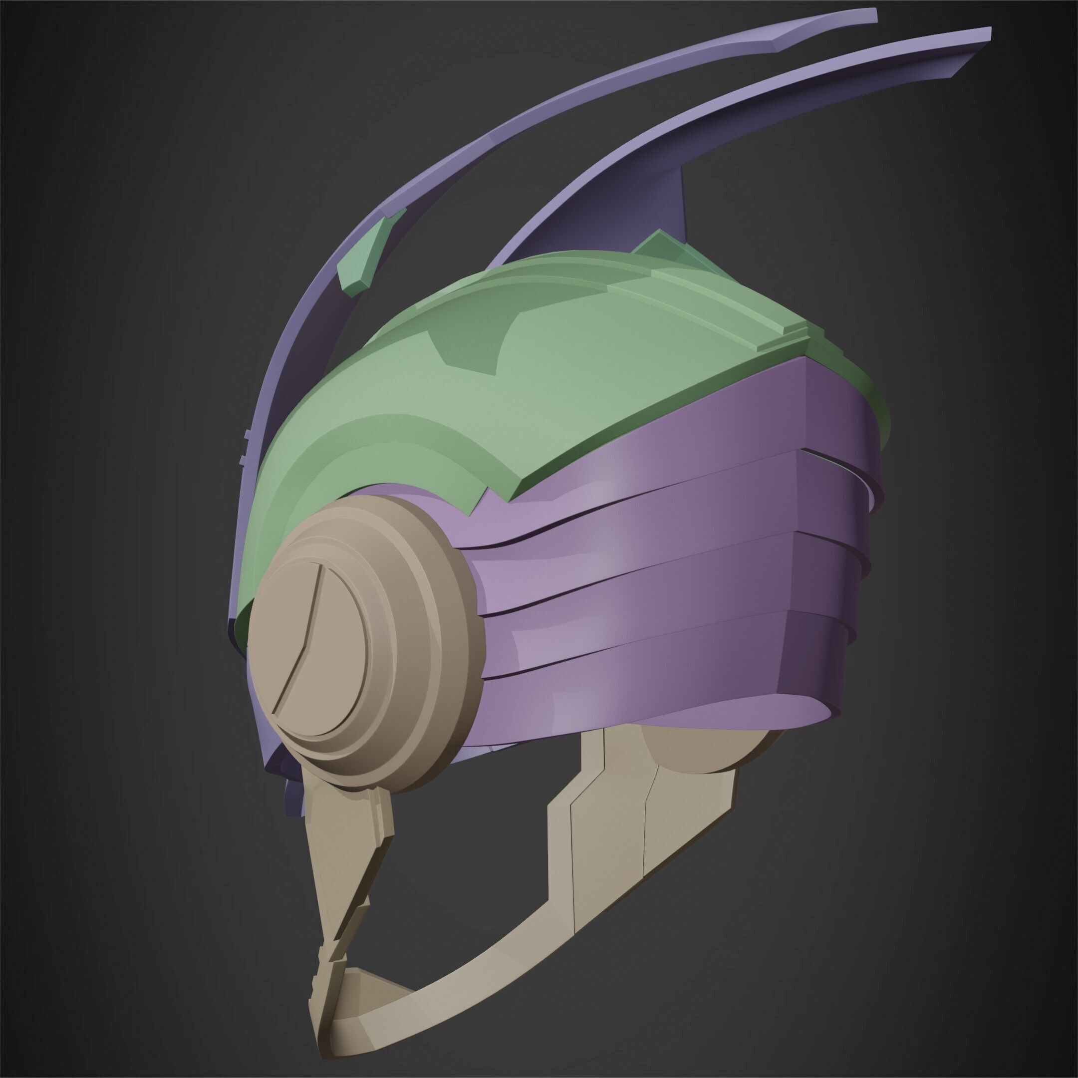 My Hero Academia Armored All Might Helmet for Cosplay 3D print model_24