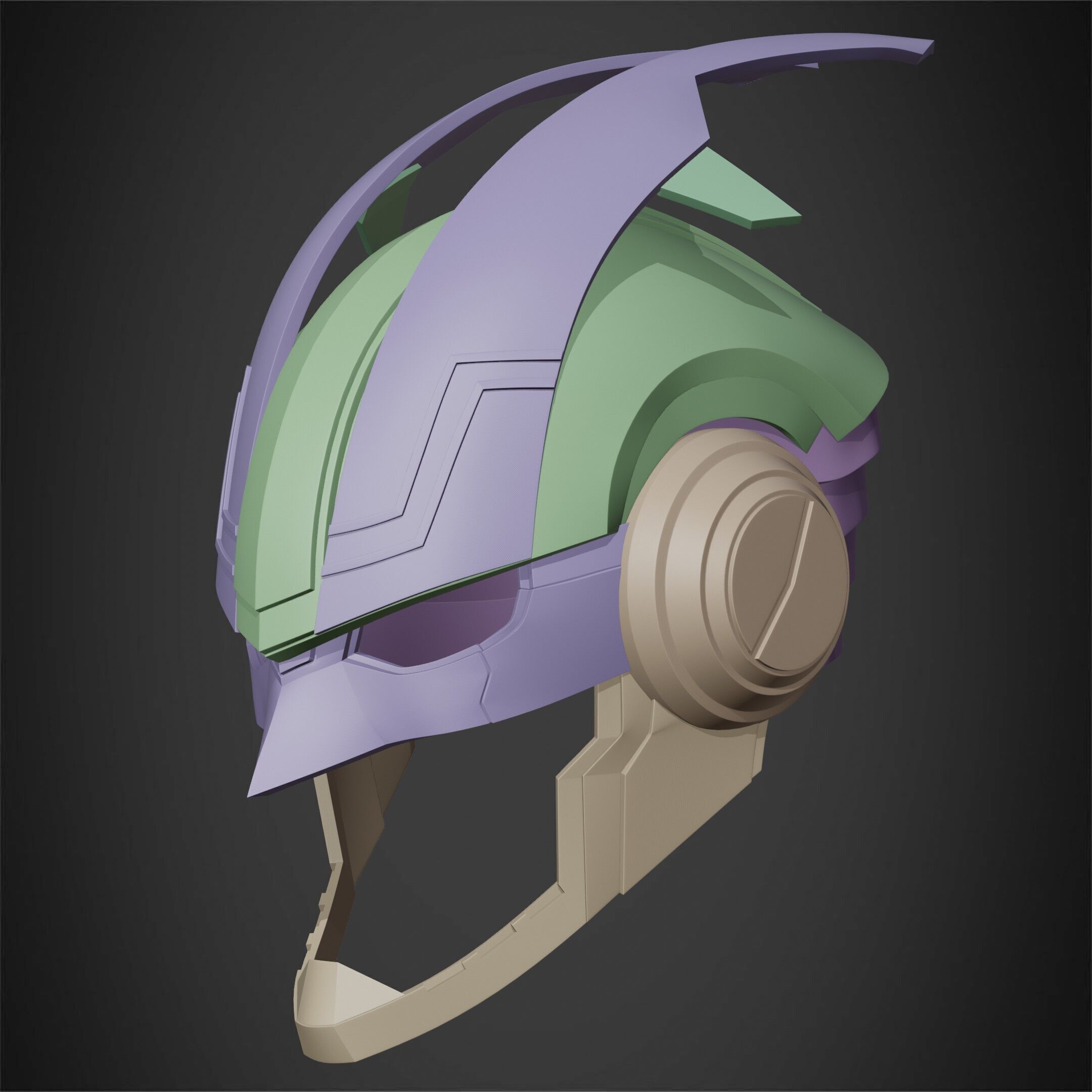 My Hero Academia Armored All Might Helmet for Cosplay 3D print model_20