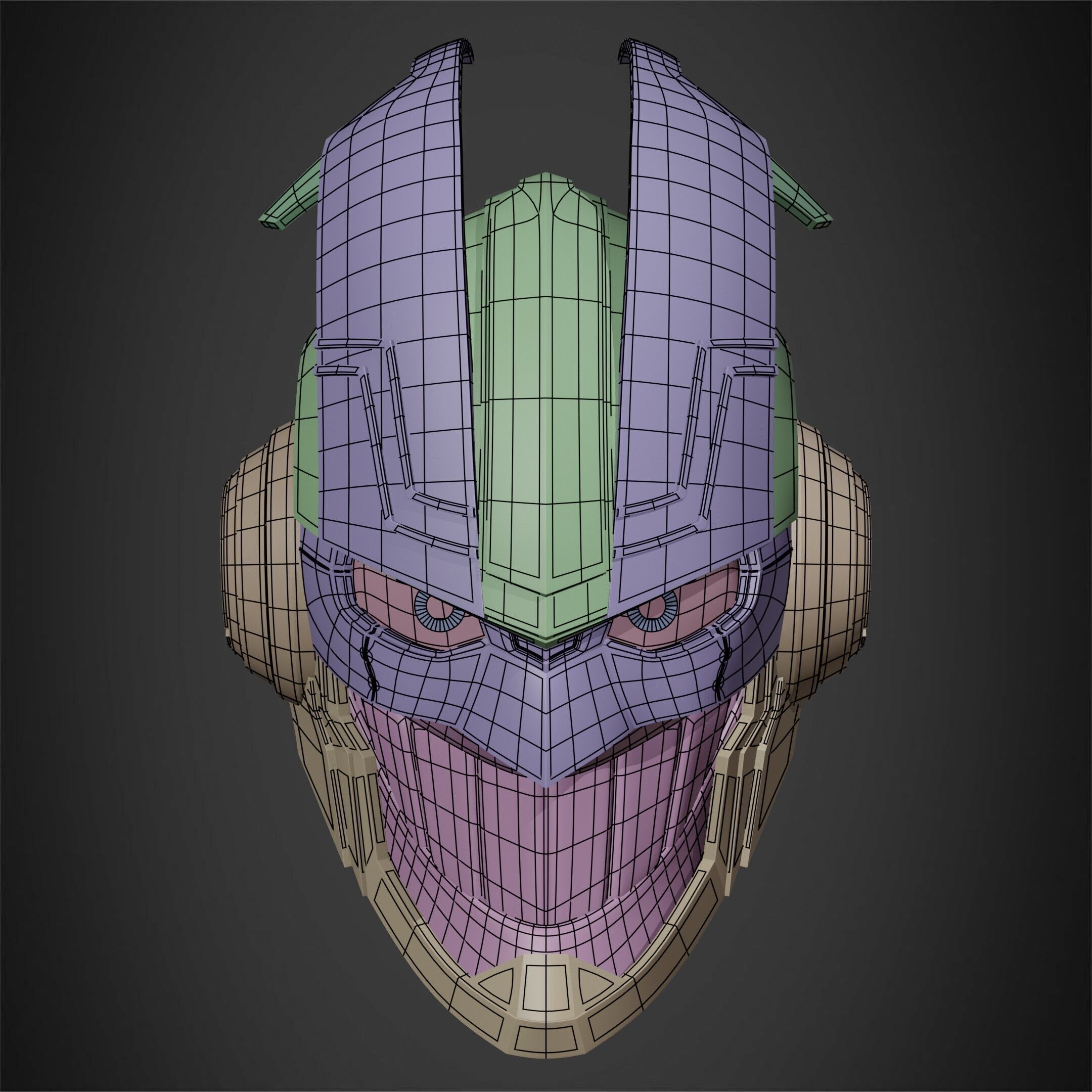 My Hero Academia Armored All Might Helmet for Cosplay 3D print model_19