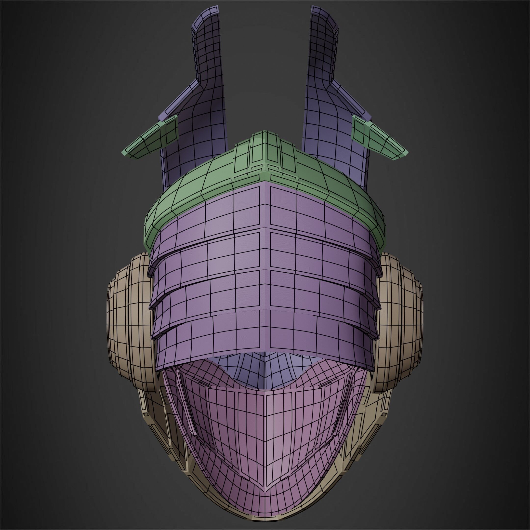 My Hero Academia Armored All Might Helmet for Cosplay 3D print model_27