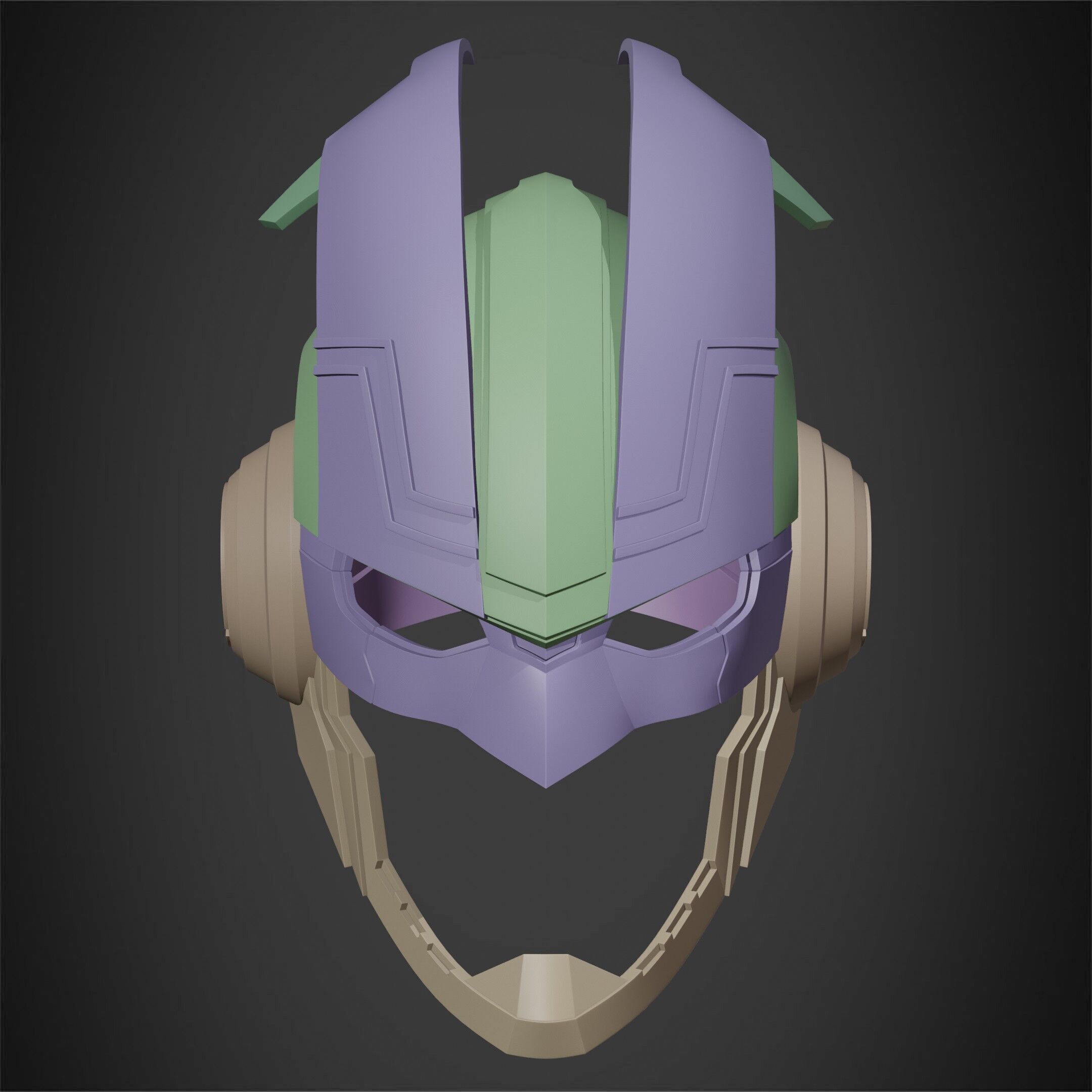 My Hero Academia Armored All Might Helmet for Cosplay 3D print model_18