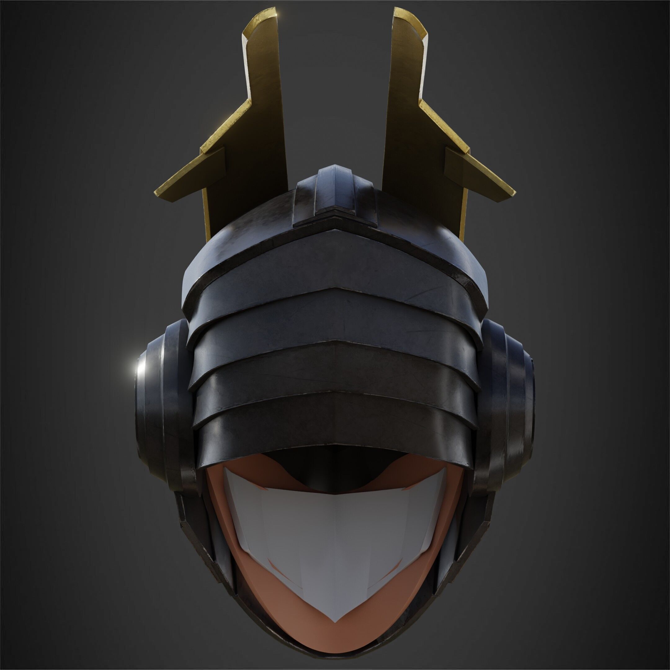 My Hero Academia Armored All Might Helmet for Cosplay 3D print model_7