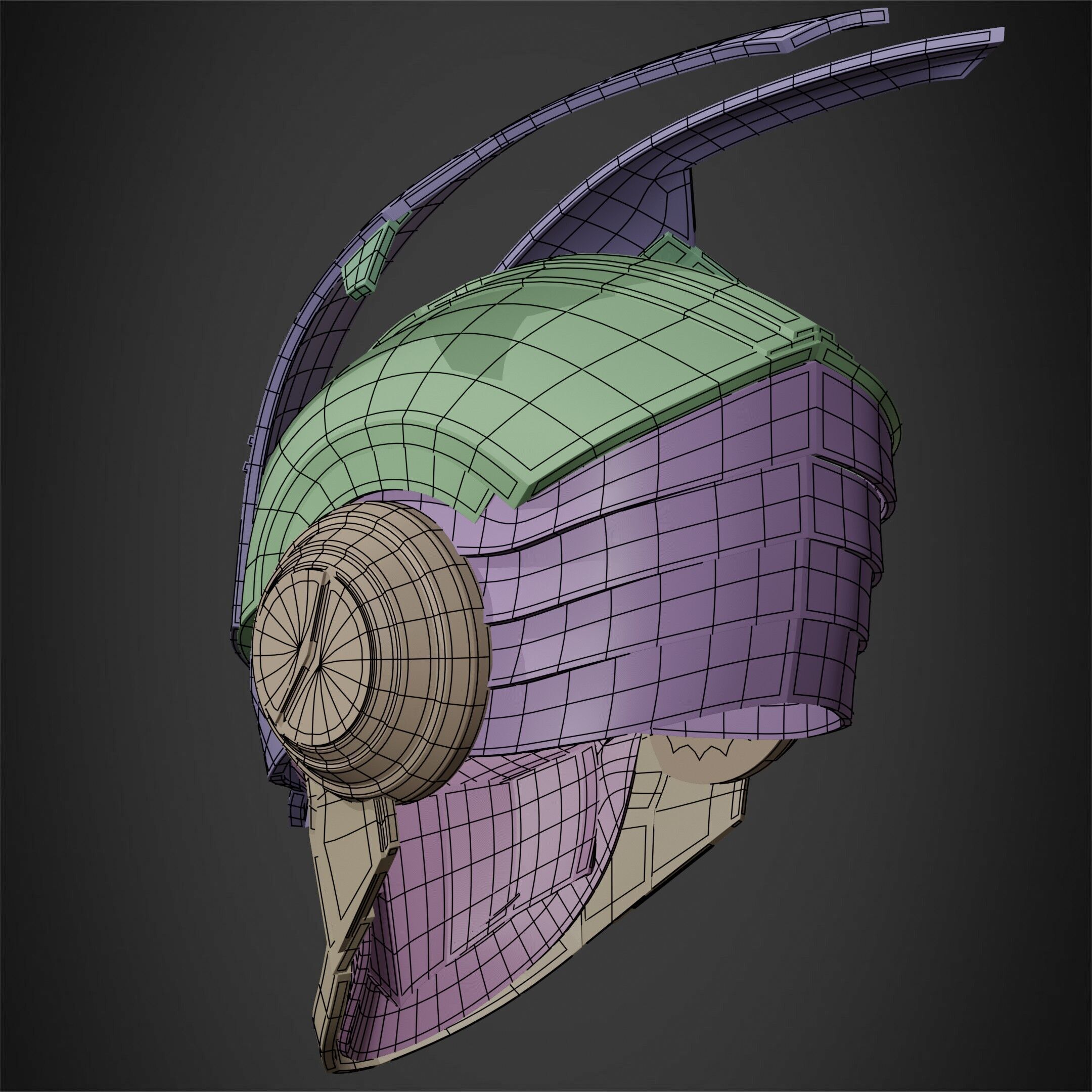 My Hero Academia Armored All Might Helmet for Cosplay 3D print model_25