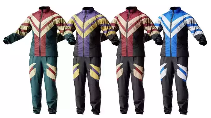 TRACKSUIT Low-poly 3D model