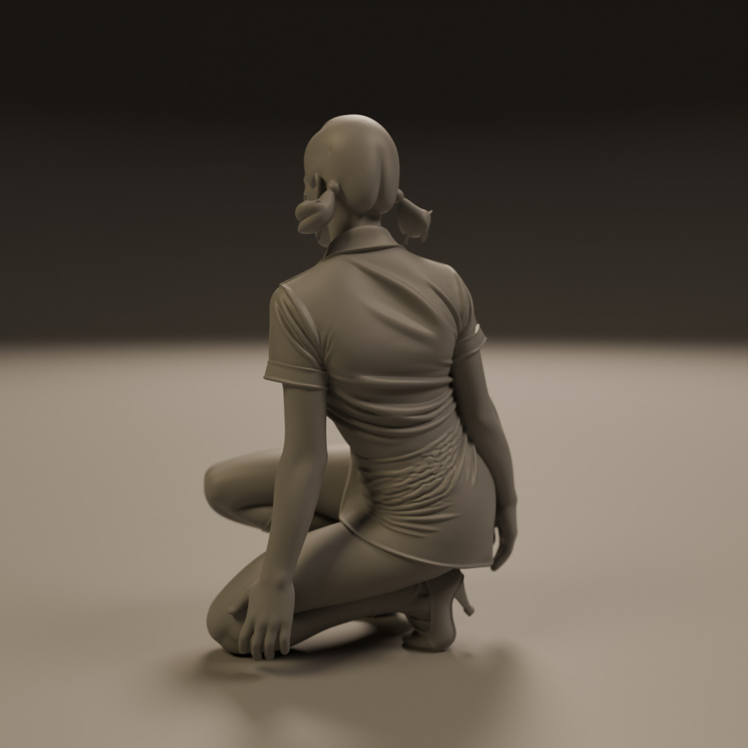 Pin-up 3D print model_6