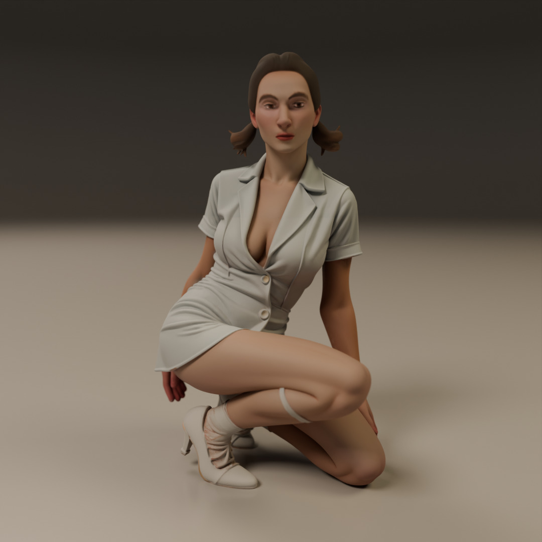 Pin-up 3D print model_16