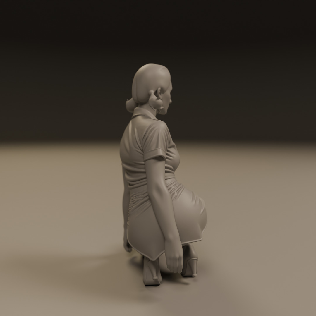 Pin-up 3D print model_7