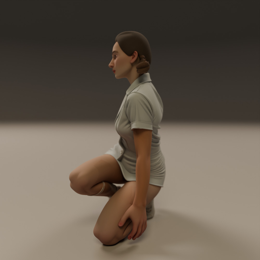Pin-up 3D print model_10