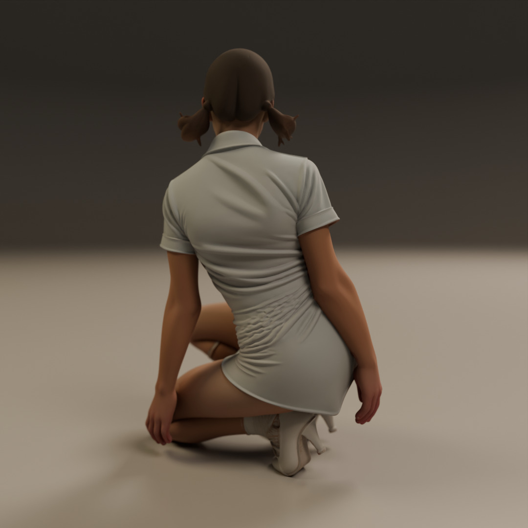 Pin-up 3D print model_11