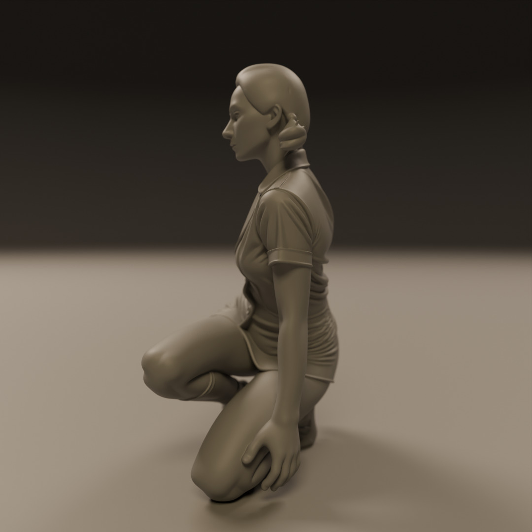 Pin-up 3D print model_2