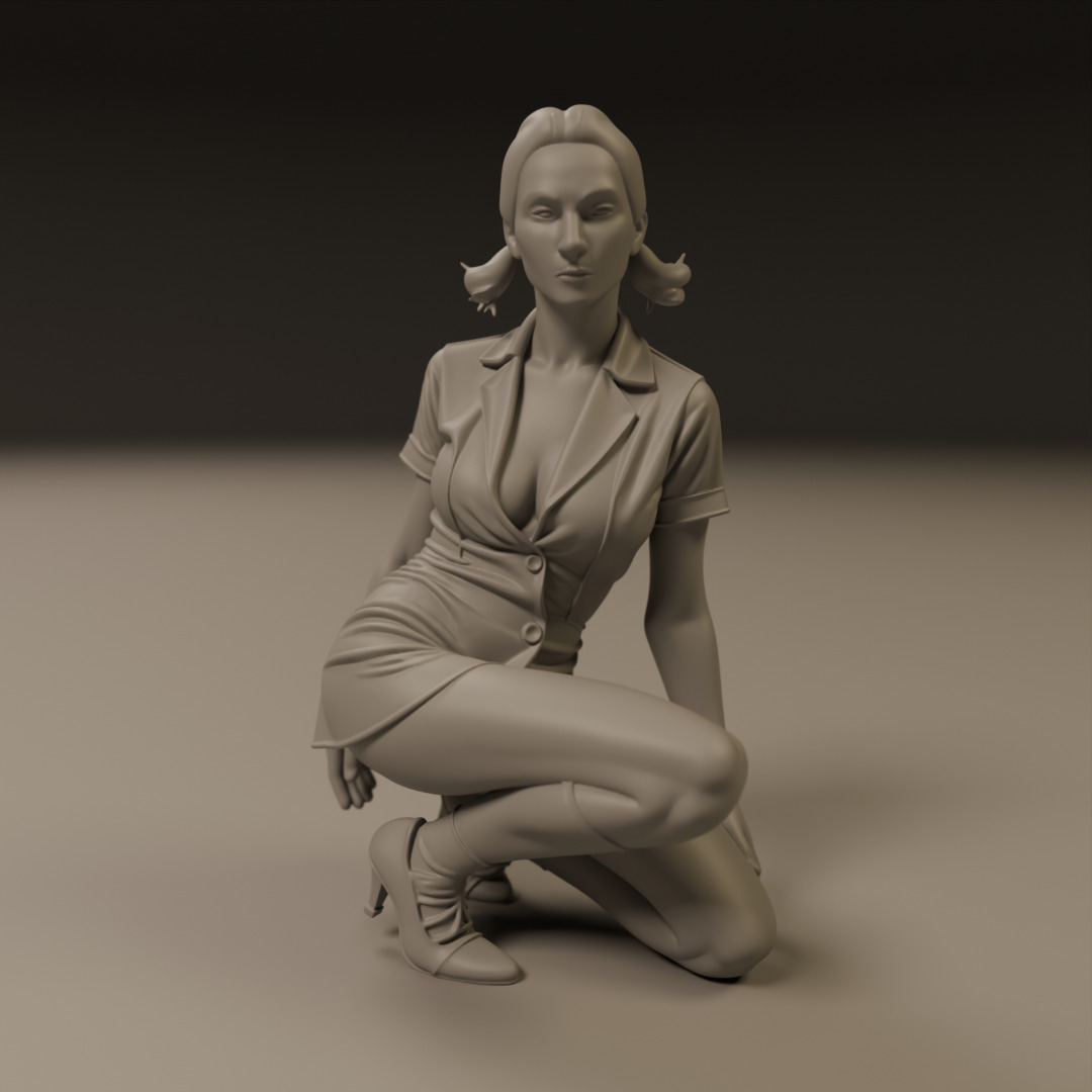Pin-up 3D print model_8
