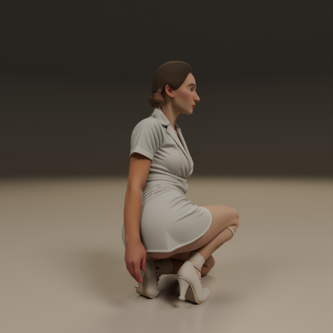 Pin-up 3D print model_9