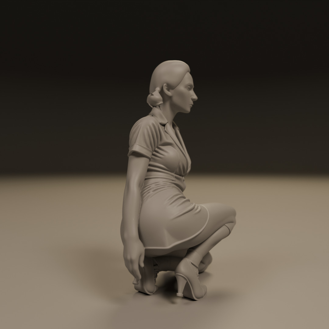 Pin-up 3D print model_1