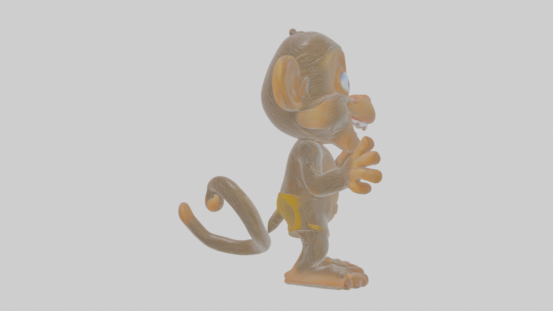 Cartoon Monkey Low-poly 3D model_21