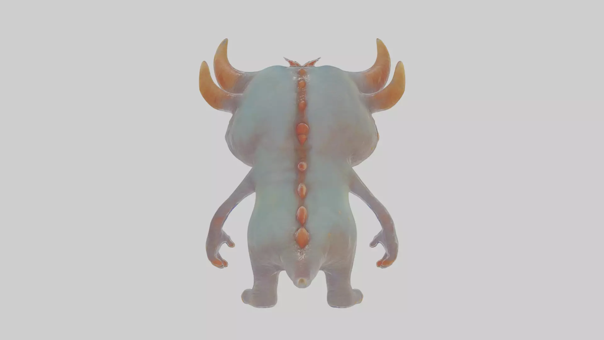 Cartoon Monster Low-poly 3D model