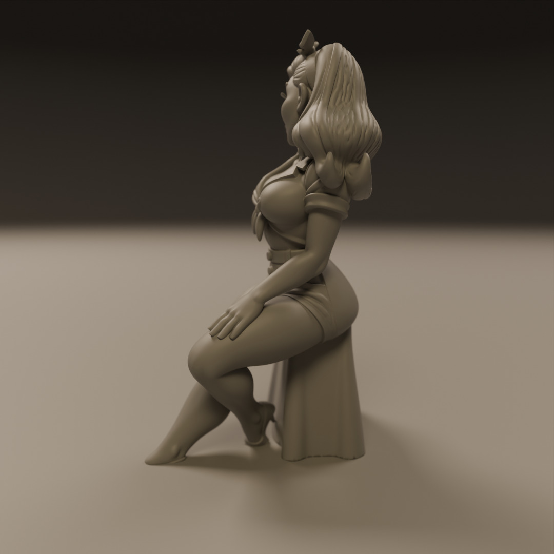 Pin-up 3D print model_2