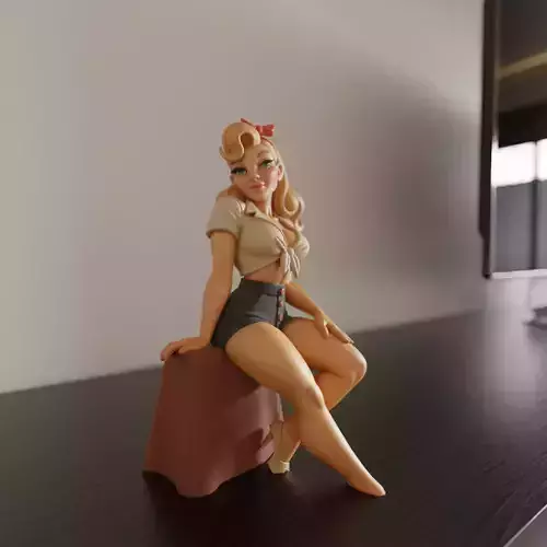 Pin-up 3D print model
