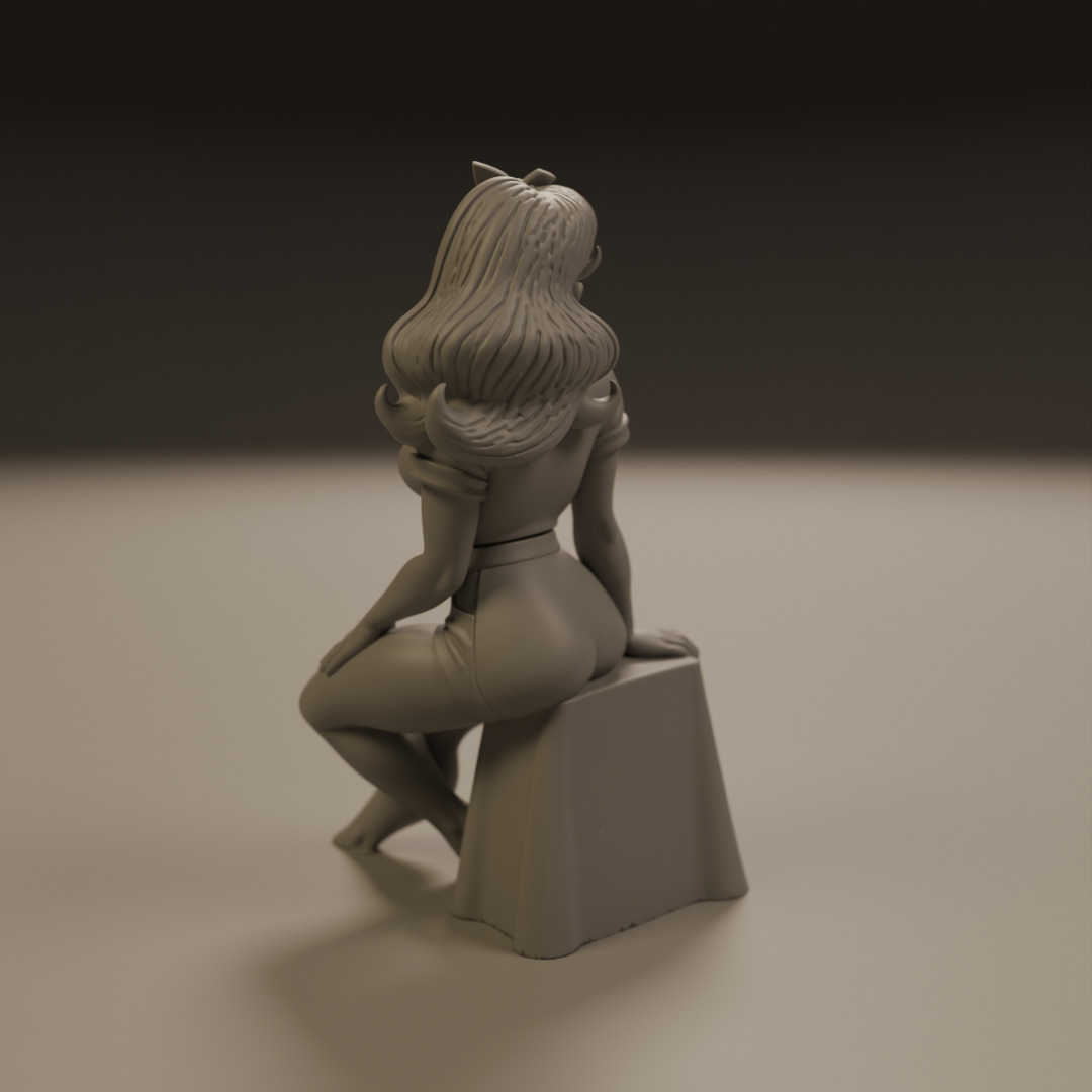 Pin-up 3D print model_6
