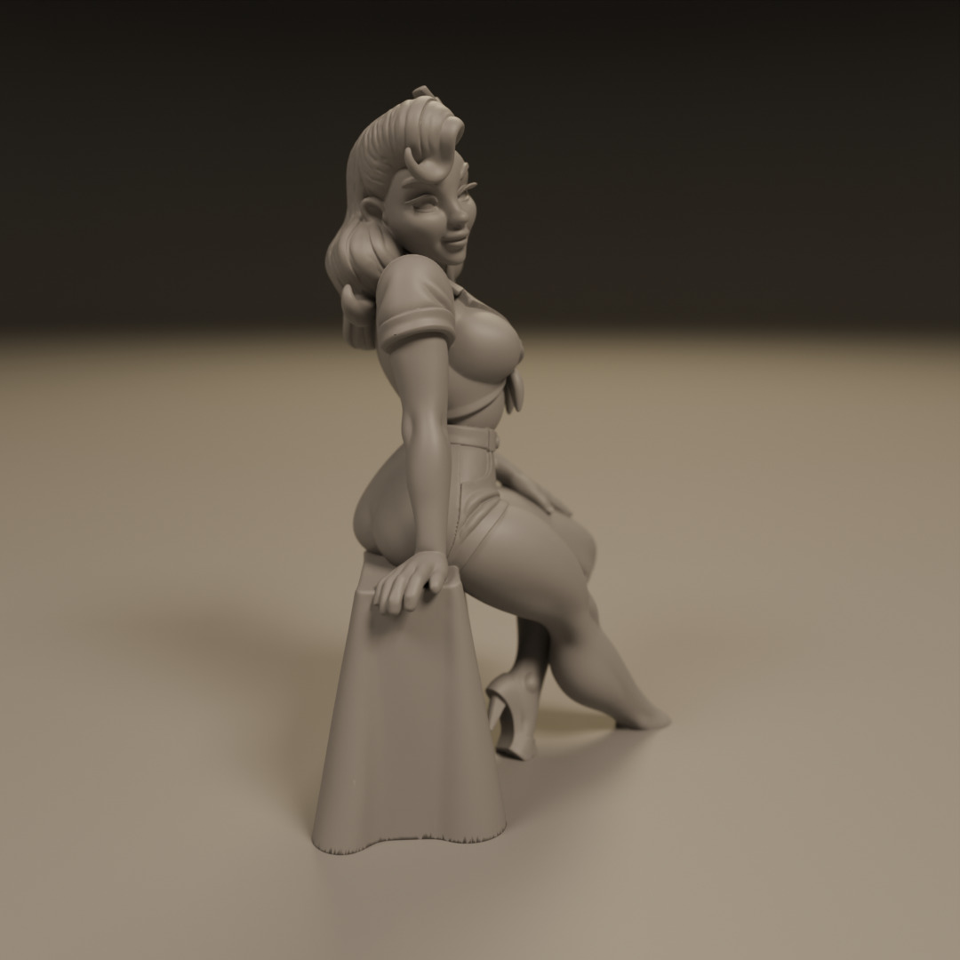 Pin-up 3D print model_1